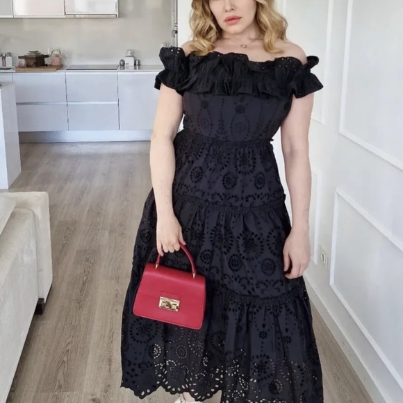 NWTs zara limited edition eyelet embroidered maxi dress xsmall - Picture 7 of 12